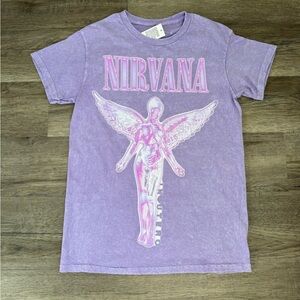 NIRVANA Women’s Nirvana Band Tee Size Small